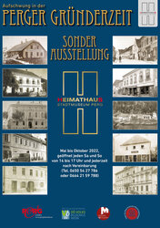 Plakat "Aufschwung in der Perger Gründerzeit" | © Heimat- und Museumsverein Perg