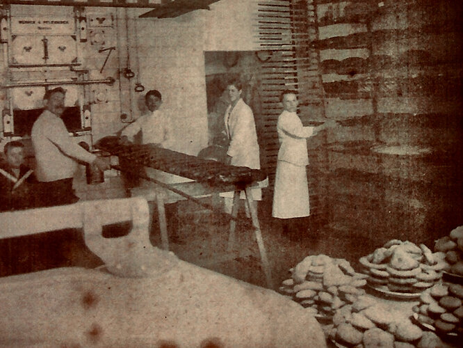 Blick in die Bäckerei