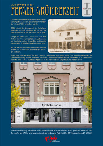 Tafel Apotheke Ladenbauer | © Archiv Heimat- und Museumsverein Perg