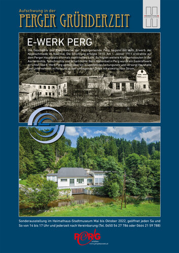 Tafel E-Werk | © Archiv Heimat- und Museumsverein Perg