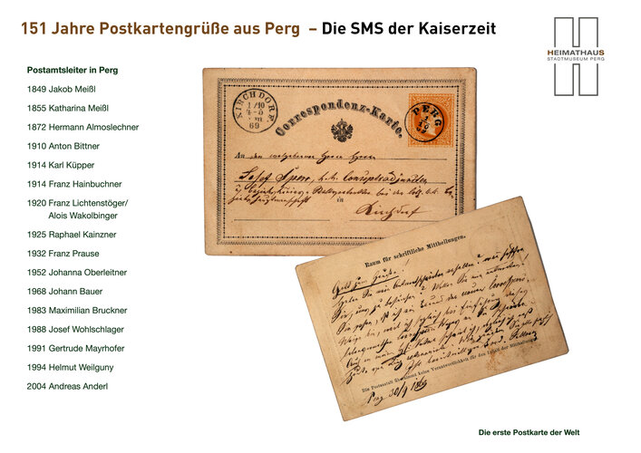 Tafel Postamt Leiter