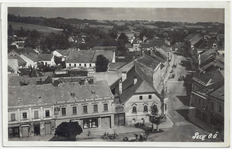 Perg: Herrenstrasse vom Kirchturm