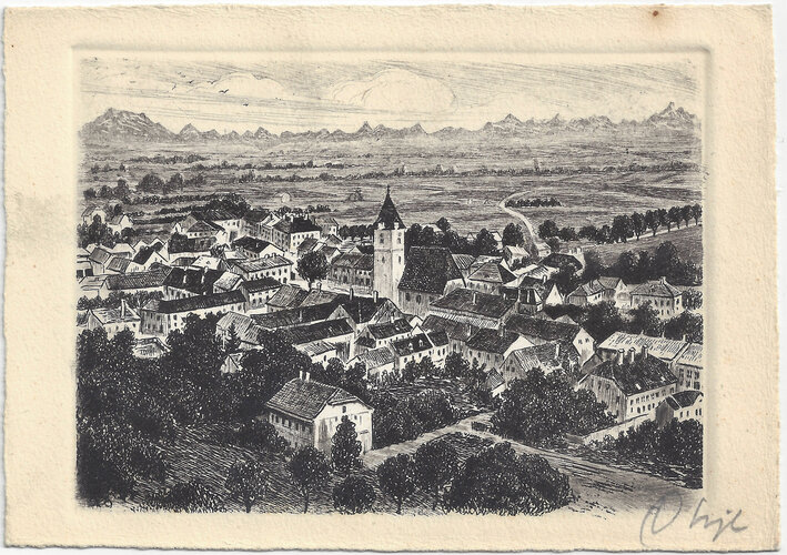 Blick auf den Markt Perg