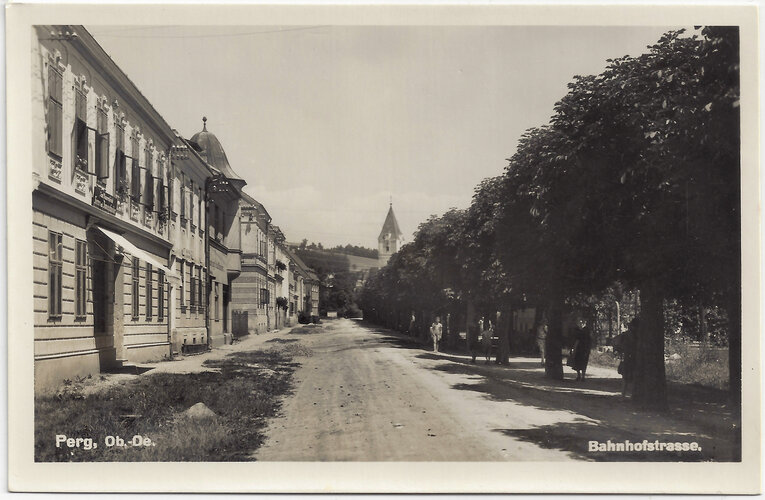 Perg, Bahnhofstrasse um 1935