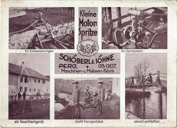 Werbepostkarte Schöberl & Söhne