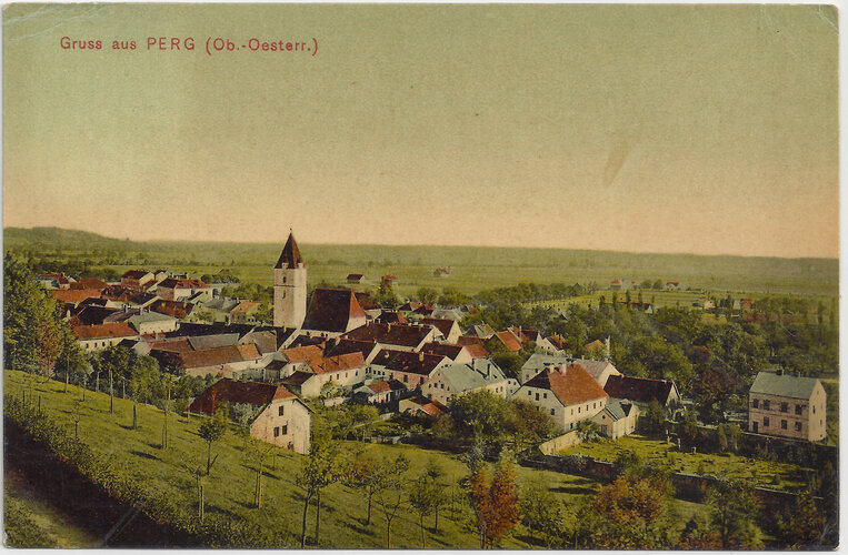 Perg: Markt vom Kalvarienberg