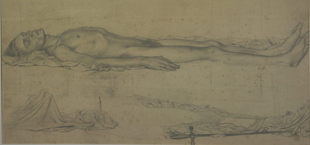 Liegender männlicher Akt