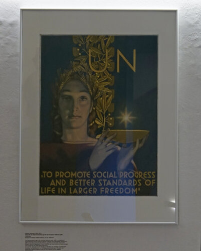 Plakat für die Österreichische Liga für die Vereinten Nationen (UN)