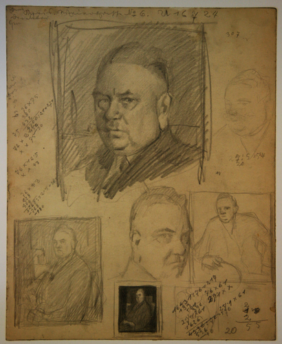 Bürgermeister Rudolf Wilflingseder (Porträtstudien)