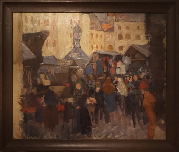 Jahrmarkt in Ried mit Darstellung des Dietmarbrunnens