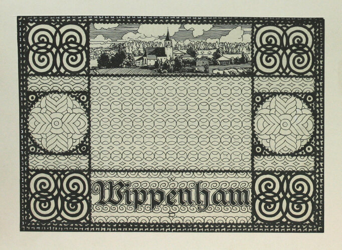 Notgeldenturf für die Gemeinde Wippenham