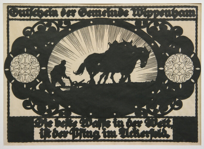 Notgeldenturf für die Gemeinde Wippenham