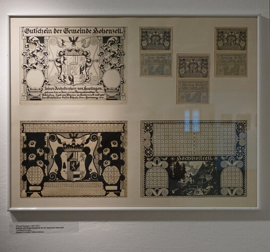 Notgeld und Notgeldentwürfe für die Gemeinde Hohenzell