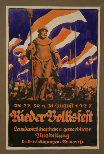 Plakatentwurf für das Rieder Volksfest 1927