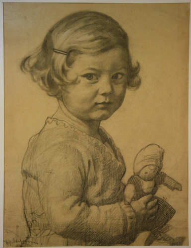 Kinderbildnis mit Puppe