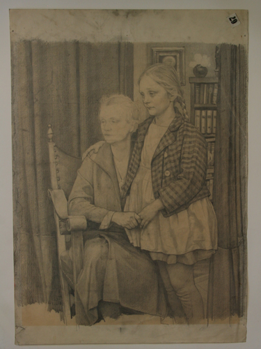 Familienbild (Gattin und Tochter des Künstlers)