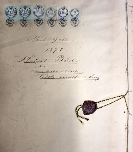 Hauptbuch aus 1873