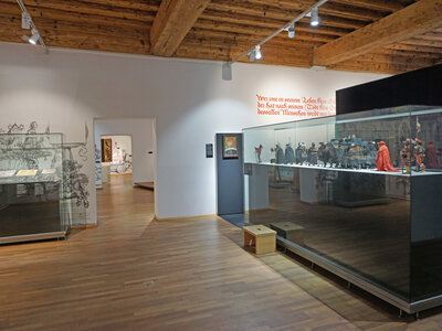 Blick in die Ausstellung: Tod Kaiser Maximilians I.