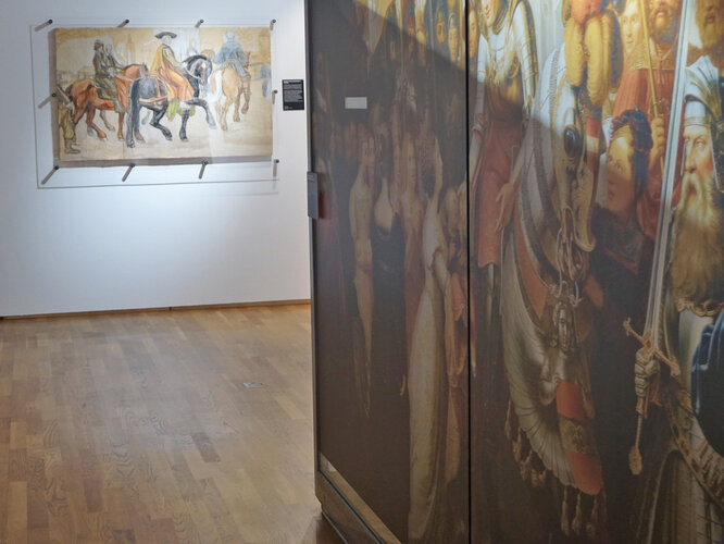 Blick in die Ausstellung: Nachleben - 20. Jahrhundert