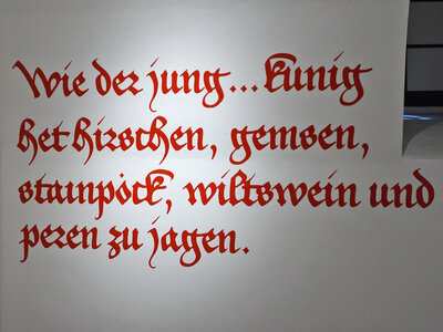 Blick in die Ausstellung: Jagd