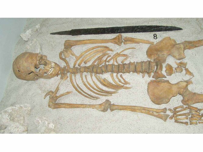 Bajuwarische Bestattung | © Stadtmuseen Wels