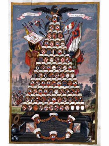 Wappenpyramide | © Oö. Landesarchiv