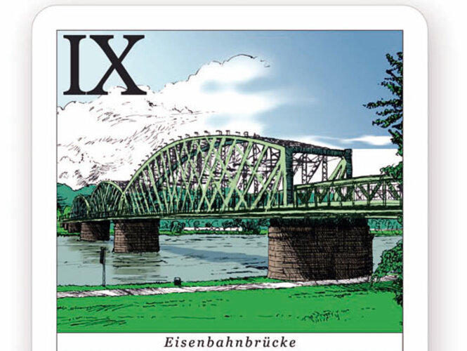 Tarockkarte "Eisenbahnbrücke" | © Robert Hübner