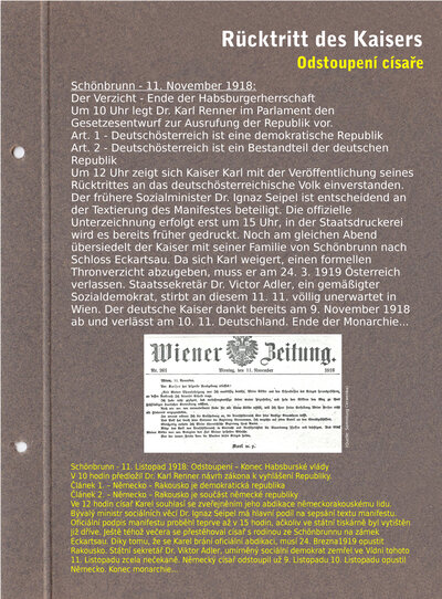 Rücktritt des Kaisers