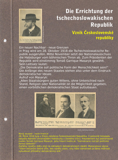 Die Errichtung der tschechoslowakischen Republik