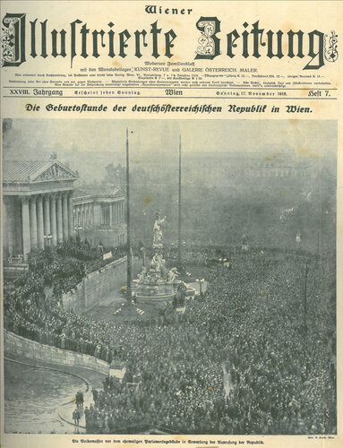 Zeitungsbericht: "Die Geburtsstunde der deutschösterreichischen Republik in Wien"