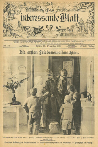 Zeitungsbericht: "Die ersten Friedensweihnachten"