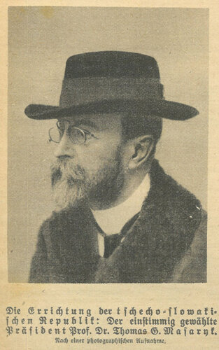 Zeitungsfoto: Tomáš G. Masaryk