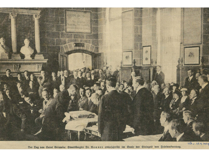 Zeitungsfoto: "Der Tag von Saint Germain"