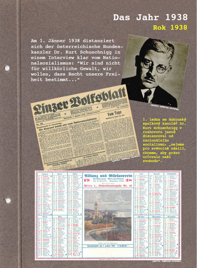 Ausstellungstafel: Das Jahr 1938