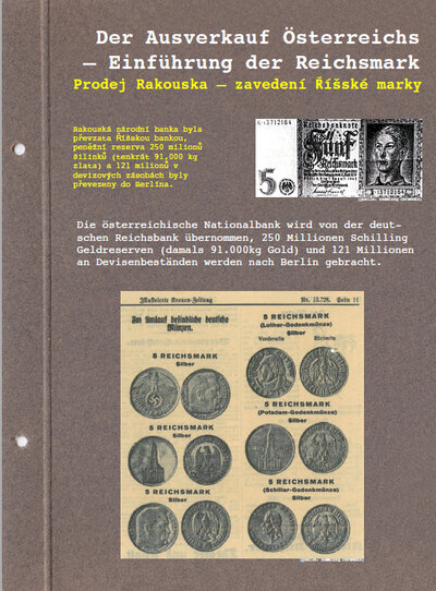 Ausstellungstafel: Der Ausverkauf Österreichs - Einführung der Reichsmark