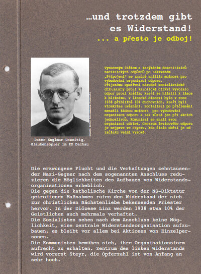 Ausstellungstafel: ...und trotzdem gibt es Widerstand