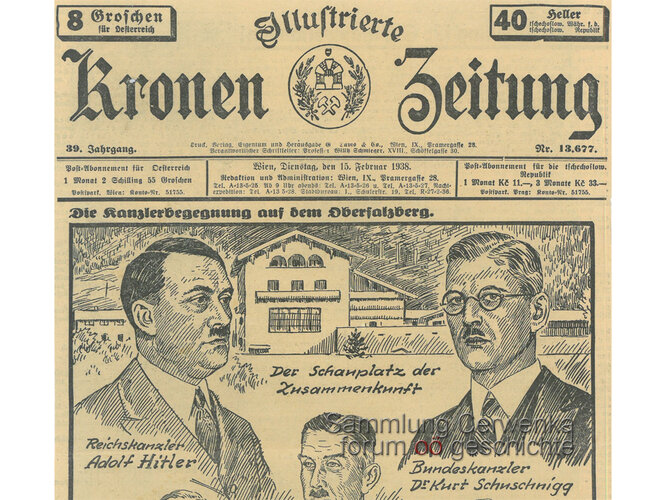 Illustrierte Kronen Zeitung, 1938