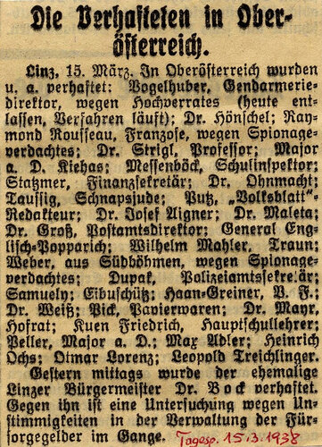 Verhaftungen in Oberösterreich