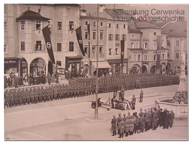 NS-Kundgebung und Aufmarsch in Freistadt