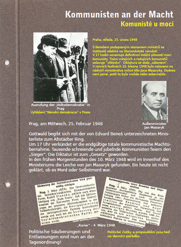 Tafel: Kommunisten an der Macht | © Mühlviertler Schlossmuseum Freistadt