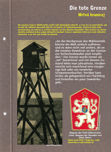 Tafel: Die tote Grenze | © Mühlviertler Schlossmuseum Freistadt