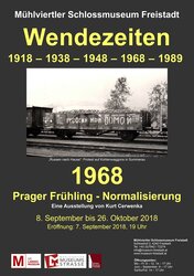 Ausstellungsplakat: Das Jahr 1968 – Abgrenzen: "Prager Frühling" und "Normalisierung" | © Mühlviertler Schlossmuseum