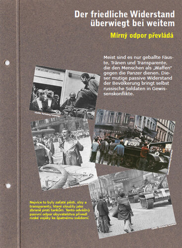 Tafel: Der friedliche Widerstand überwiegt bei weitem | © Mühlviertler Schlossmuseum