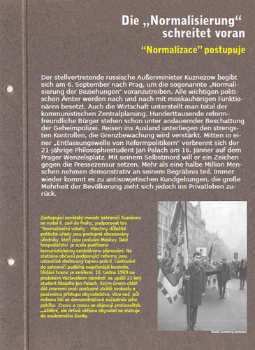 Tafel: Die „Normalisierung“ schreitet voran | © Mühlviertler Schlossmuseum