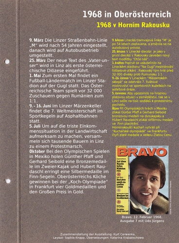 Tafel: 1968 in Oberösterreich | © Mühlviertler Schlossmuseum