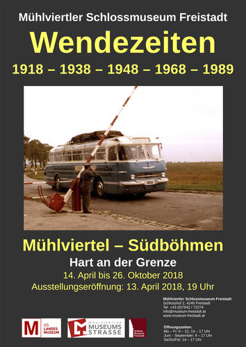 Ausstellungsplakat "Wendezeiten" - Mühlviertler Schlossmuseum