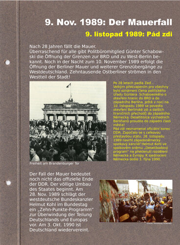 9. Nov. 1989: Der Mauerfall | © Mühlviertler Schlossmuseum