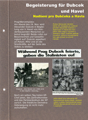 Begeisterung für Dubcek und Havel | © Mühlviertler Schlossmuseum