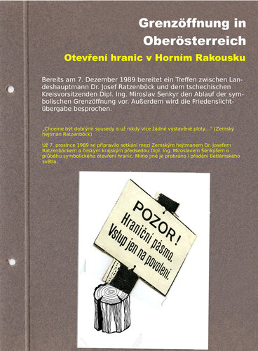 Grenzöffnung in Oberösterreich | © Mühlviertler Schlossmuseum