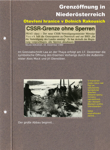 Grenzöffnung in Niederösterreich | © Mühlviertler Schlossmuseum